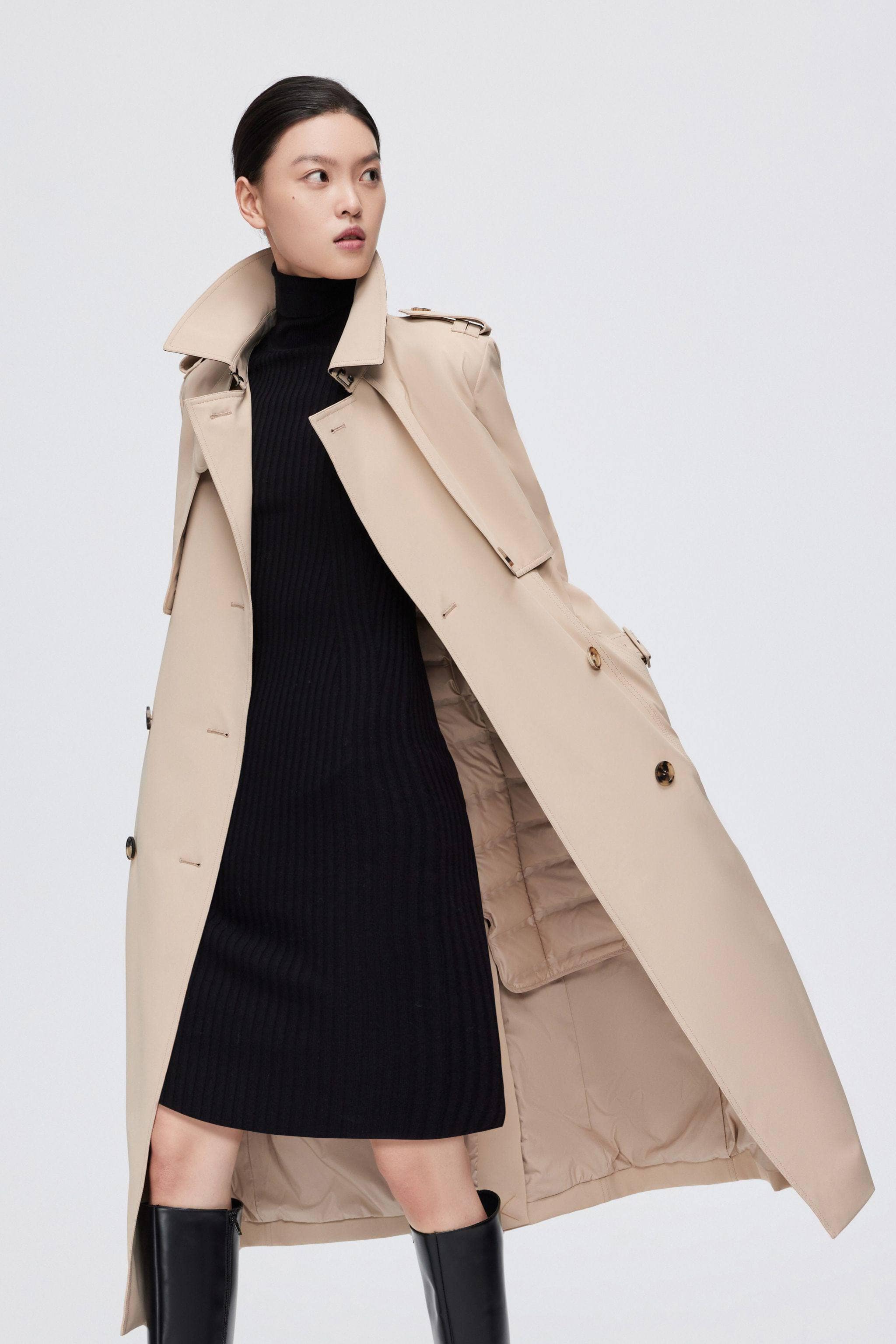 Full Length Goose Down Trench | BOSIDENG